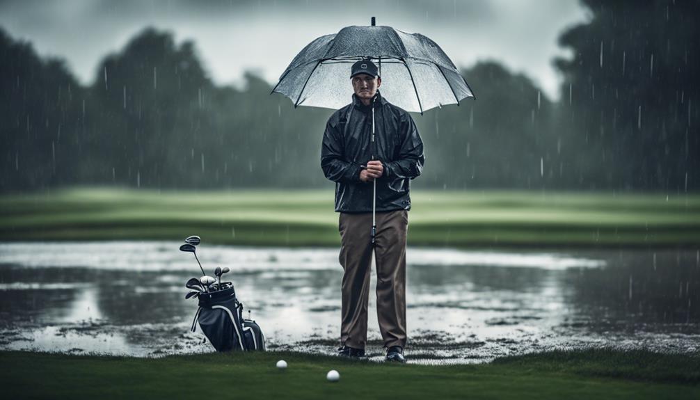 challenging conditions on course